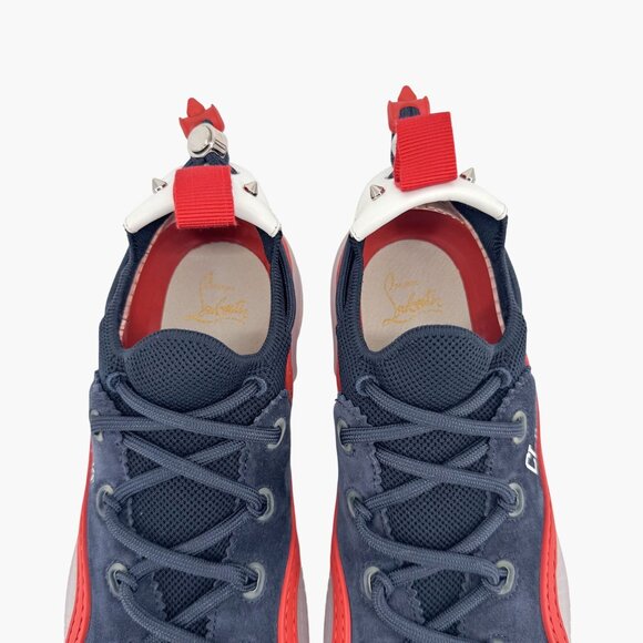 Christian Louboutin Arpoador Navy Drawstring Sneakers Size 39.5 US 9.5 Women's - Picture 6 of 16